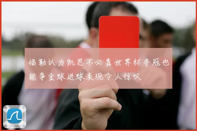 福勒认为凯恩不必靠世界杯夺冠也能争金球进球表现令人惊叹